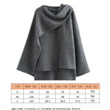 Women's Autumn New Asymmetric Scarf Short Loose Knit