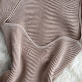 Women V-neck Knitted Short Sleeve Draw String T-shirts Crop Tops Girls Knitting Stretchy Cropped Sheath Tee Shirts For