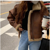 Lambskin Motorcycle Jacket-Outfit