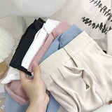 Zingj Sense Wide Leg Pants Female 2024 New Spring And Autumn Thin High Waist Black Suit Pants Loose Straight Leg Casual