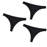 Ice Silk Thong Panties Sexy Women Underwear Female G-string Panties Solid Briefs For Ladies Low Waist Seamless