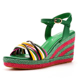 Cm Bohemian Heel Sandals Waterproof Table Fish Mouth High Heel Sandals Table Preparation Slopes Beach