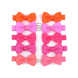 Cute Mini Bowknots Hair Clips For Baby Girls Colorful Ribbon Boutique Barrettes Hairpin Headwear Kids Hair