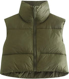 Parkas Jackets Women Luxury Coats Winter 2022 Sleeveless Puffer Vests Female Clothing Elegant Ladies