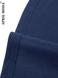 Elegant Tunic Midi Casual Dresses For Women Party Evening Navy Blue Dark Red Retro Vintage 50s 60s Swing Rockabilly