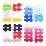 Cute Mini Bowknots Hair Clips For Baby Girls Colorful Ribbon Boutique Barrettes Hairpin Headwear Kids Hair