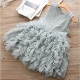 Dresses for Girls Lace Tulle Ball Design Baby Girl Dress Party Dress For 3-8 Years Infant Dresses for toddler