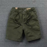 Loose Waist Casual Shorts 2023 Summer New Men's Solid Color Shorts Korean Fashion Boys' Rope