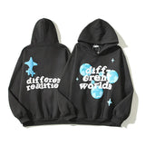 Style High Street Kanye Men And Women With The Same Hip-Hop Graffiti Print Hoodie Hoodie Couple Loose