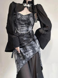 Wide Sleeve Qipao Midi