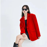 Jacket Female Korean Version Of Loose Leisure Port Commuting Thin Spring And Autumn Dress Gray Black 2025