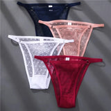 Transparent Floral Lace Panties Women Low-Waist Underpant Hollow Out Thong Female G-String Underwear Lingerie