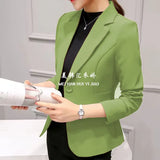 Zingj Spring And Autumn New Professional Joker Suit Long Sleeve Korean Version Temperament Slim Show Thin Suit Jacket Female Short