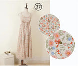 Summer Women Sleeveless Spaghetti Strap Long Dress Mori Girls Beach Floral Dress Retro Dress vestidos longos de