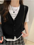 Zingj Vest Vest For Women To Wear A New Style Of Sleeveless Sweater In The Spring And Autumn Of