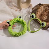 Frog Makeup Headband Wide-brimmed Elastic Hairbands Cute Girls Hair Bands Women Hair Accessories Girls