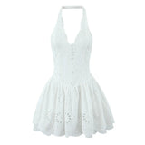Autumn Women's Lace Embroidery Hanging Neck Repair