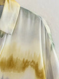 Women Shirts And Blouses Tie Dye Button Up Shirt Women Loose Summer Fashion Woman Blouse 2023 Streetwear Long Sleeve