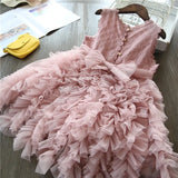 Lace Dress New Floral Kids Dresses For Girls Princess Dress Children Clothes Girls Dress Casual Wear 3 8Y Vestido