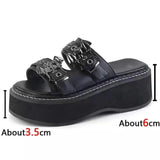 Products In Autumn 2025 New Bat Round Head Pine Cake Thick-Solle Fashion Sandals Slippers