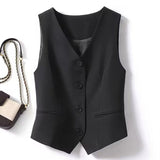 Vest Women's Small Vest 2025 Spring And Autumn New Repair Outside The Folding Wear Women's Shoulder Gray Short Horse