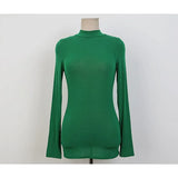 Thin T-shirt See Through Slim High Quality Plain T Shirt Women Cotton Elastic Basic T-shirts Female Korean Style