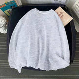 Streetwear Letter Print Crew Neck Sweatshirt sweatshirt women Spring Thin Sweater Loose Versatile harajuku hoodie