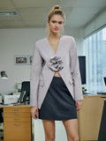 Australian Show Splicing Flower Design Blazer 2025 New V To Receive A Thin Buckle Suit