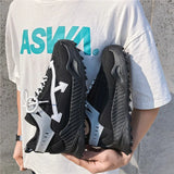 Men Casual Shoes Men's Sneakers Fashion Running Shoes Trainer Race Sport Shoes Lace Up Outdoor Walking Gym Shoes For