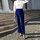 Gold Veet High-waisted Trousers Collage Slightly