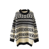 Zingj Sense Small Round Collar Sweater Female Autumn Dong Korean Version Loose Languid Lazy Small Knit Sweater Outside-Outfit