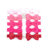 Cute Mini Bowknots Hair Clips For Baby Girls Colorful Ribbon Boutique Barrettes Hairpin Headwear Kids Hair