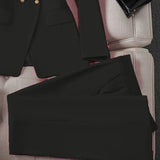 Suit Retro Coat Stylish 2025 Spring And Autumn Women's Korean Edition Casual Design Serie Swear