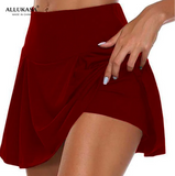 Women Sports Tennis Female Lining High Dance Fitness Short Skirts Quick Drying Solid Waist Mini Golf Sporting