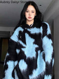 Fashion Streetwear Sweater Women Winter High Street Vintage Long Sleeve Pullover Casual Y2k Knit Loose Sweater 2023