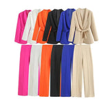 Women's Dress French Belt Dress Small Suit Jacket + Casual
