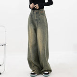 Zingj Do Old Straight Pants Jeans Women's Summer Wide Leg Pants Floor Pants Show Skinny Pants