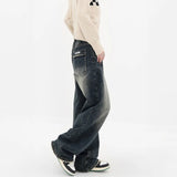 Y2k Baggy Jeans Women Streetwear Retro Blue Fashion Autumn Washed High Waist Pants Loose Wide Leg Denim Trousers