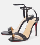New Word With Exposed Toe Red-Soled High-Heeled Sandals Women's Fine Heel Sexy Red-Soled High-Heeled