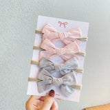 Soft Nylon Baby Girl Headband Bowknot Newborn Headbands Elastic Hair Bands Infant Turban Headwear Kids Hair