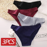 Cotton Underwear Women M-2XL Comfortable Panties Ladies Plus Size Underpants Solid Color Briefs Female