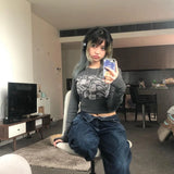 Zingj New Style Temperament Commuting Retro Hot Girl Long Sleeve Slim Head Top-Outfit