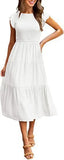 Trendy Flounced Sleeve Pleating Short-sleeved