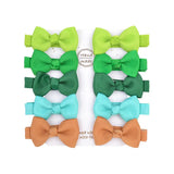 Cute Mini Bowknots Hair Clips For Baby Girls Colorful Ribbon Boutique Barrettes Hairpin Headwear Kids Hair