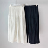 Folded Cotton Trousers Fashion Warm And Loose Thin Cotton Thick Broad Leg Trousers Art