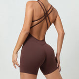 Zingj Beautiful Back Peach Hip Yoga Pants Without Embarrassment Hip Tight Sports Jumpsuit With Buttock Fitness Pants Women-Outfit