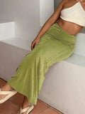 Stretchy Y2K Maxi Skirt- Outfit