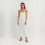 Zingj Hot Girls Ins Spring And Summer New Knit Kink Fashion Sexy Wool Knit Dress-Outfit