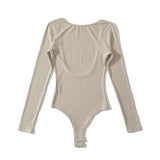 Zingj Trendy Women's Wear Small Sexual Sensation Big Bare Back Tight Bottomed Top Design Spicy Girl Style Long-Sleeved
