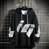 Hoodie Men's Sweatshirt Spring 2021 New Korean Style Trend Loose Casual Stitching Long Sleeve V-Neck Casual